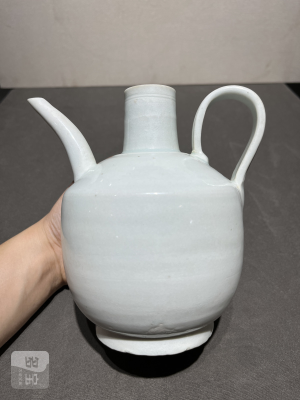 明 湖田狮钮盖执壶和温碗（一套） - 图5
